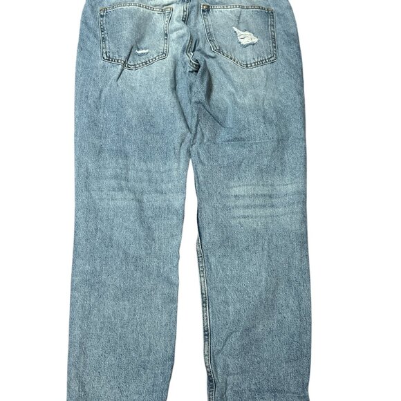 Ladies Button Fly Ripped Jeans - Picture 2 of 3